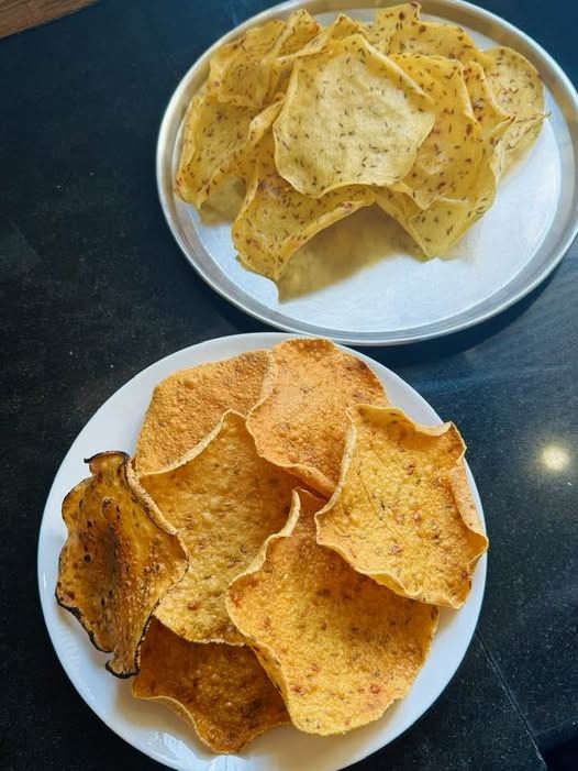 Potato papad, sun-dried