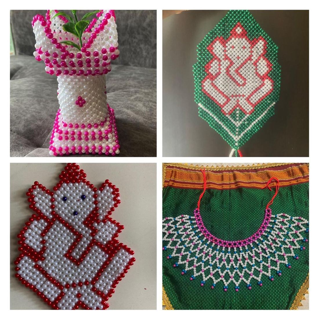 Pearl Ganesh wall hanging